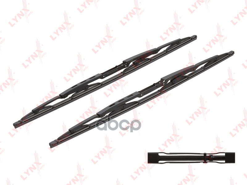 Щетка стеклоочистителя каркасная  комплект 550/550мм AUDI A4 96-04 LYNXauto арт. 5555lp