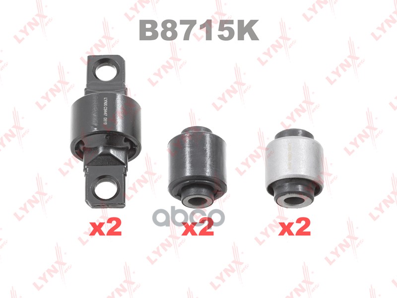 Комплект сайлентблоков / Рычагов / Зад. подв. MAZDA 6(GG / GY) 1.8-2.3 02-07 LYNXauto арт. b8715k