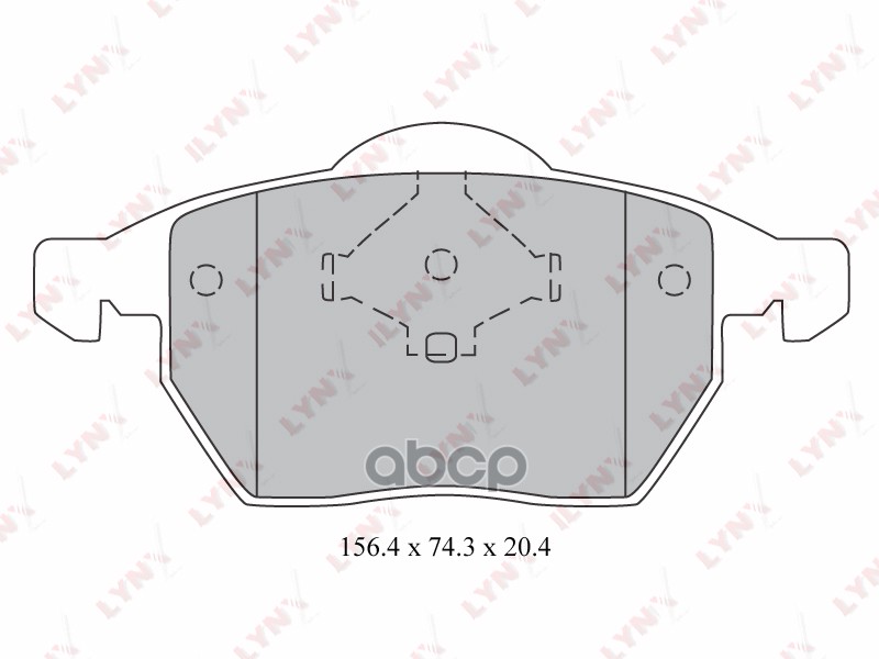Колодки Тормозные Передние Подходит Для Audi A4 1.6-2.8 94-00, Vw Passat 1.6-2.8 96-00 Bd-1213 LYNXauto арт. BD-1213