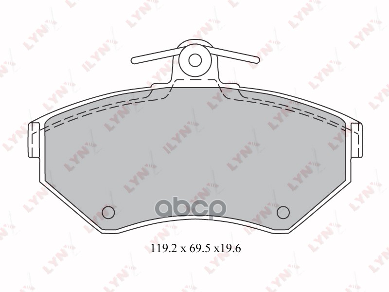 Колодки тормозные передние подходит для AUDI A4 (B5) 1.6-1.9TD (LUC) 97-00, VW Passat(B5) 1.6-1.9TD 96-05 BD-1214 LYNXauto ар...