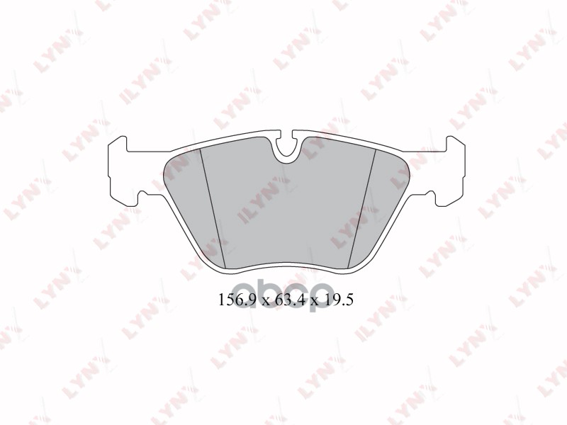 Колодки тормозные передние BMW 5(E39) 2.0-3.5 95-96 LYNXauto арт. bd-1410