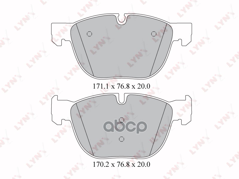 Колодки тормозные передние подходит для BMW X5(E70/F15) 2.0D-3.0D 07 / X6(E71-F16) 3.0-3.0D 08 BD-1417 LYNXauto арт. BD-1417