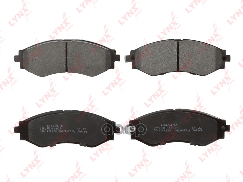 Колодки тормозные передние CHEVROLET Epica 2.0-2.5 05-11   DAEWOO Evanda 2.0 02> / Magnus 2.0-2.5 99 LYNXauto арт. bd-1808