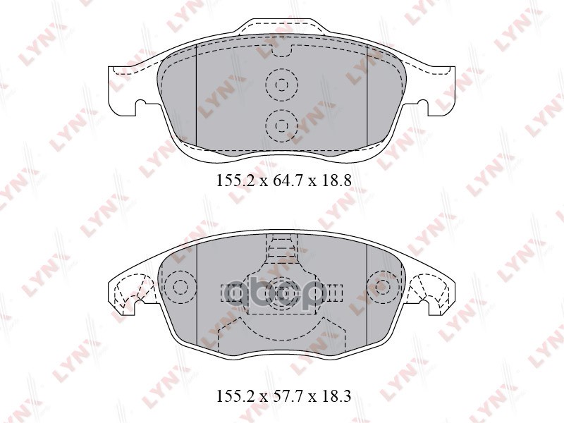 Колодки тормозные передние подходит для CITROEN Berlingo 1.6-1.6D 08 / C4 1.6-1.6D 09 / DS4 1.6-1.6D 11, PEUGEOT 5008 1.6-1.6...