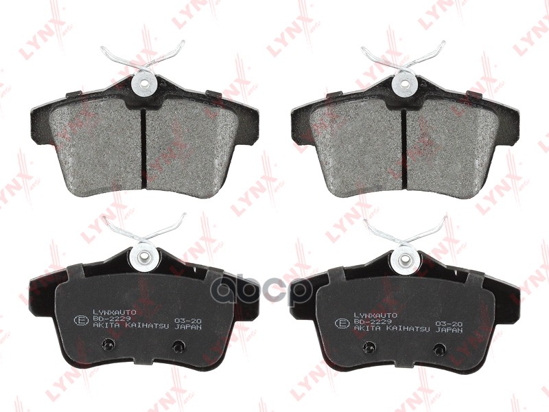 Колодки тормозные задние CITROEN C4 II 09> / DS4/DS5 11>  PEUGEOT 3008 09> / 5008 09> LYNXauto арт. bd-2229