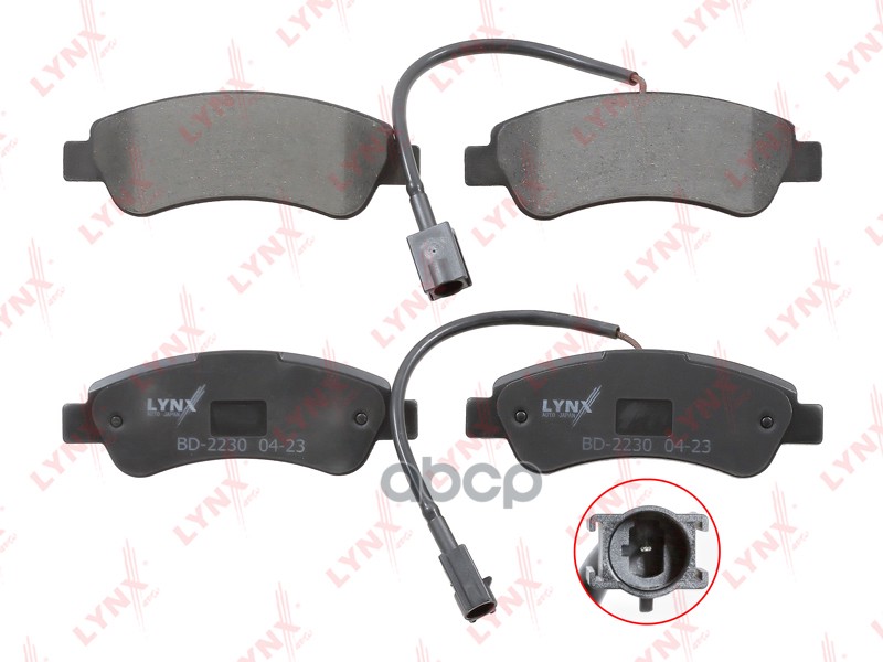 Колодки тормозные задние CITROEN Jumper 2.0d-3.0d 06>   FIAT Ducato 2.0d-3.0d 06>   PEUGEOT Boxer 2. LYNXauto арт. bd-2230