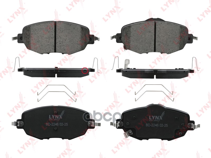 Колодки тормозные передние CHANGAN Uni-V 22> LYNXauto арт. bd-2246