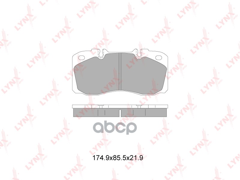 Колодки тормозные передние IVECO Daily 3.0D 06> LYNXauto арт. bd-2831