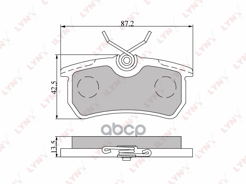 Колодки задние LYNXauto BD-3010 LYNXauto арт. BD-3010