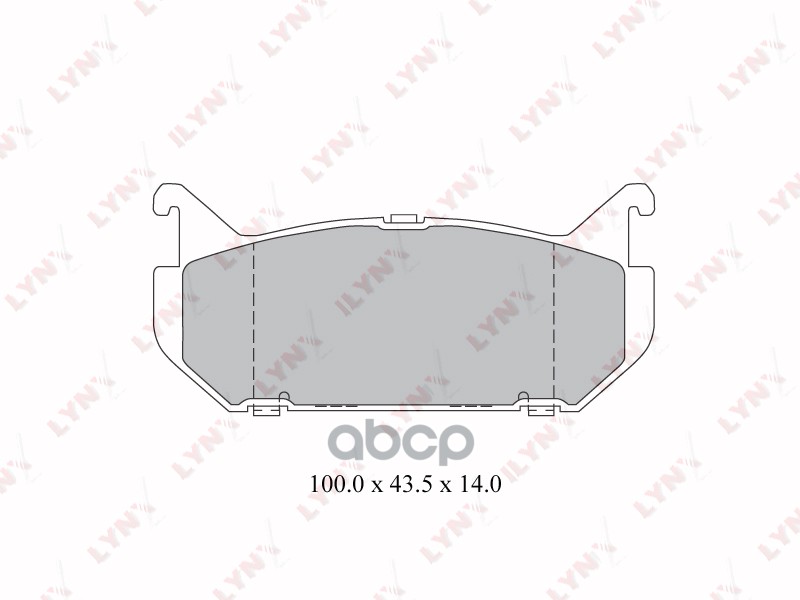 Колодки тормозные задние MAZDA 626(GE) 1.8-2.5 92-97 / Xedos 6(CA) 92-99  FORD Probe 2.0-2.5 93-98 LYNXauto арт. bd-3029