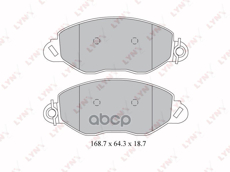 Колодки тормозные передние подходит для FORD Transit 2.0D-2.4D 00-06 BD-3032 LYNXauto арт. BD-3032