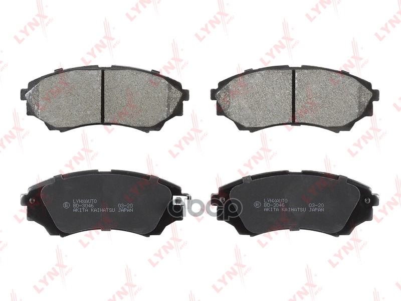 Колодки тормозные передние MAZDA B-Serie(UN) 05> / BT-50 I 06>  FORD Ranger 01> LYNXauto арт. bd-3046