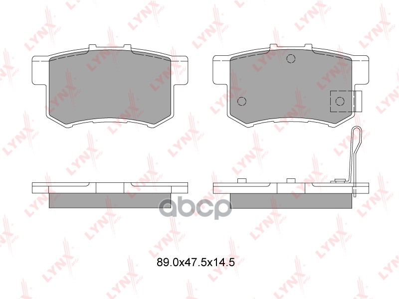 Колодки тормозные задние подходит для HONDA CR-V 02-06/Civic 06 BD-3401 LYNXauto арт. BD-3401