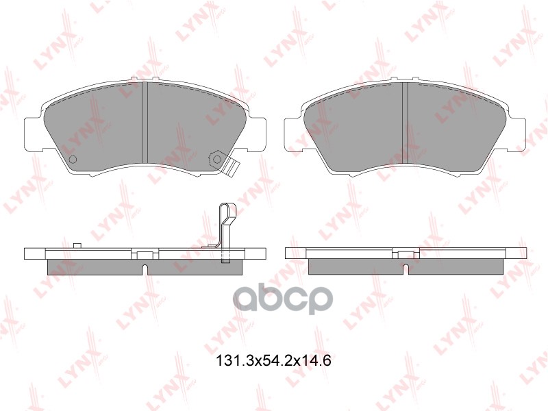 Колодки тормозные передние HONDA Civic >01/Jazz 02> / Logo 98-01 LYNXauto арт. bd-3407