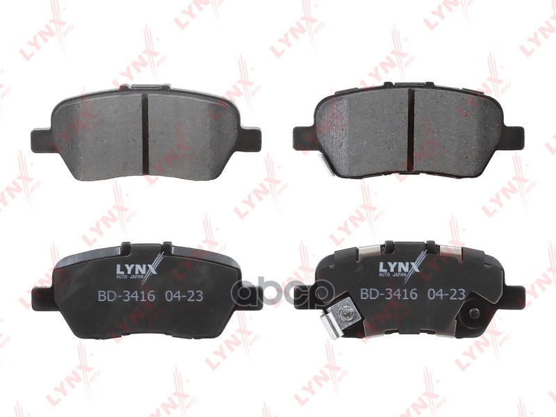 Колодки тормозные задние HONDA Crossroad(RT) 2.0 07-10 / Odyssey(RB) 2.4 05> / Stepwgn(RG) 2.0 05> LYNXauto арт. bd-3416