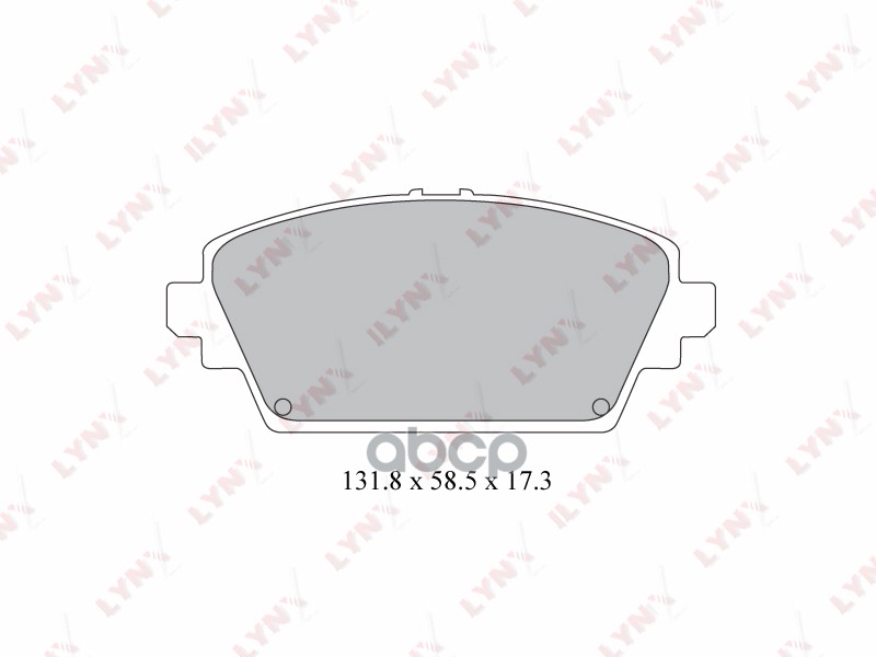 Колодки тормозные передние HONDA Accord 98-02  NISSAN Almera Tino 00> / Primera(P12) 02> LYNXauto арт. bd-3422