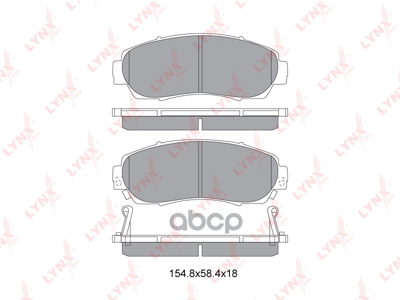 Колодки тормозные передние подходит для HONDA CR-V III 2.0 07 BD-3435 LYNXauto арт. BD-3435