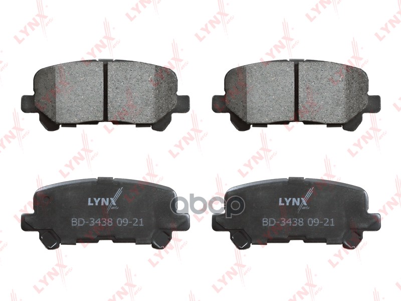 Колодки тормозные задние HONDA Pilot 3.5 08> LYNXauto арт. bd-3438
