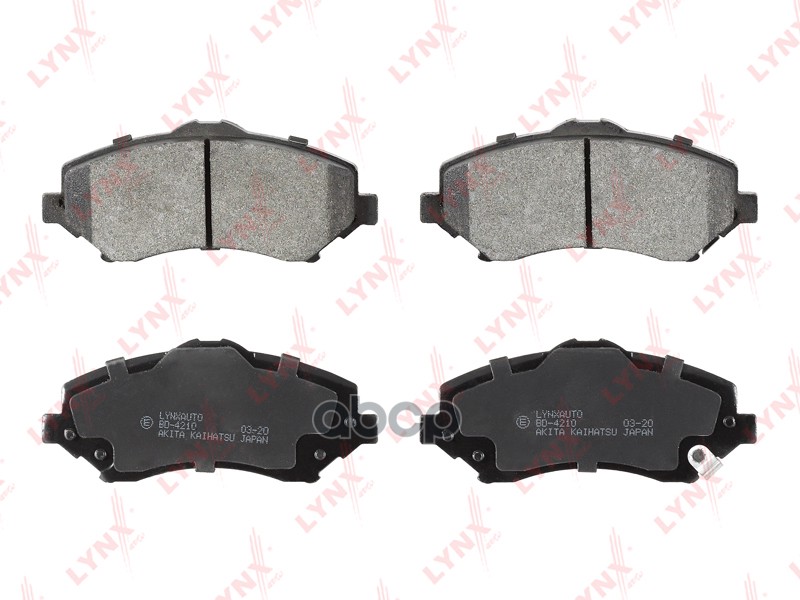Колодки тормозные передние CHRYSLER Voyager V 07>  JEEP Wrangler III 07> LYNXauto арт. bd-4210