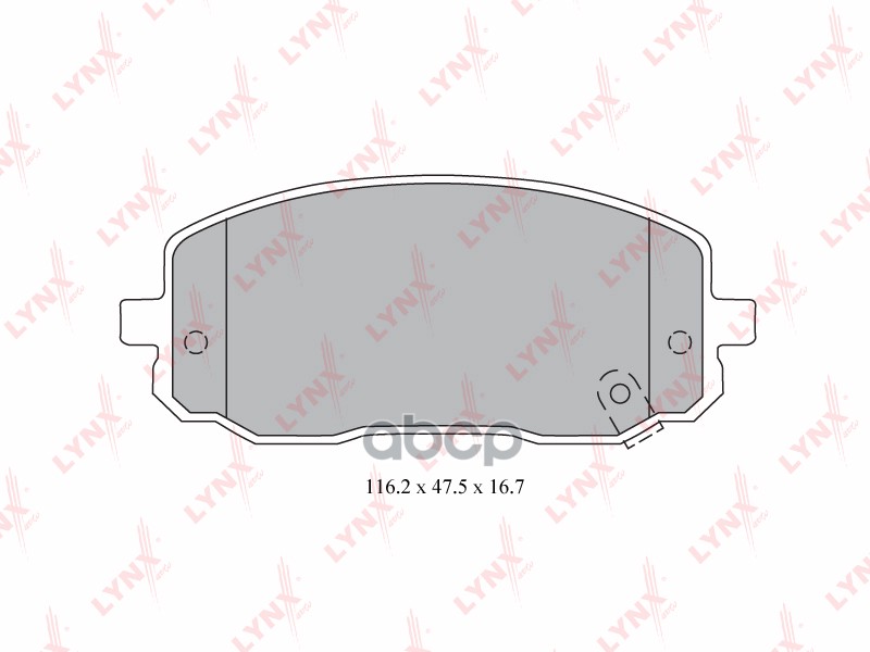 Колодки тормозные передние HYUNDAI i10  KIA Picanto 04> LYNXauto арт. bd-4409