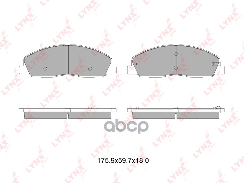 Тормозные колодки передние подходит для GAZ Gazelle NEXT 2.8D 13 BD-4609 LYNXauto арт. BD-4609