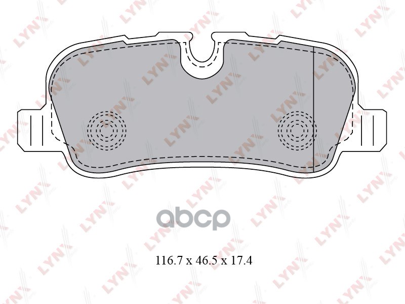 Колодки тормозные дисковые LYNXauto BD-5009 LYNXauto арт. BD-5009