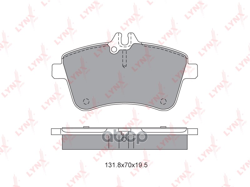 Колодки тормозные передние MERCEDES-BENZ A200D(W169) 04-12 / B170-200D(W245) 05-11 LYNXauto арт. bd-5309