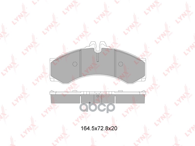 Колодки тормозные перд./зад. MERCEDES-BENZ Sprinter 2.2D-3.5 95-06  VW LT 2.3-2.8D 96-06 LYNXauto арт. bd-5352