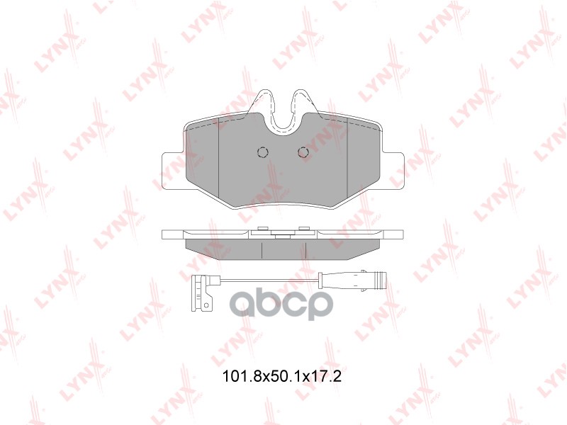 Колодки тормозные задние подходит для MB Viano(W639) 2.0D-3.7 03 / Vito(W639) 2.0D-3.7 03 BD-5353 LYNXauto арт. BD-5353