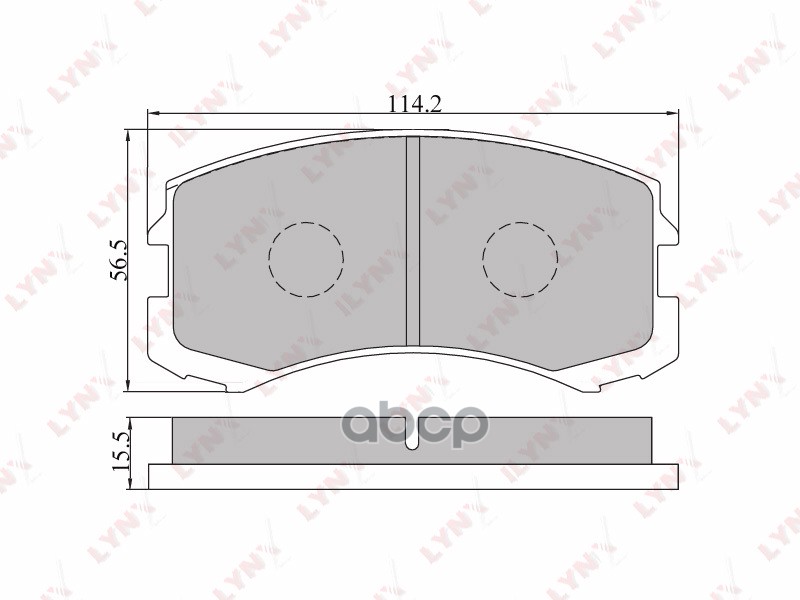 Колодки тормозные передние MITSUBISHI Lancer(CS) 1.3-20 03-07 LYNXauto арт. bd-5503