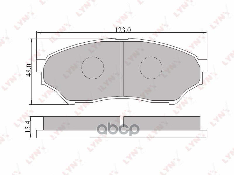 Колодки тормозные передние подходит для MITSUBISHI Pajero Pinin 99 BD-5512 LYNXauto арт. BD-5512