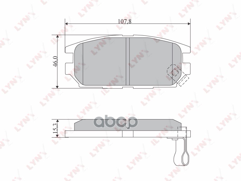 Колодки тормозные задние MITSUBISHI Galant V 2.5 92-96 / Space Wagon(N8/N9)(N8/N9) 2.0-2.4 98-04 LYNXauto арт. bd-5517