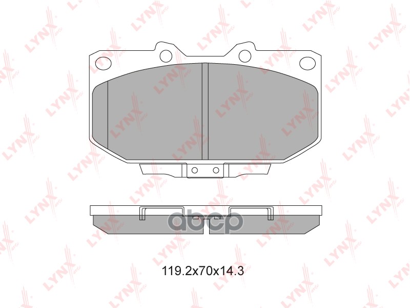 Колодки Тормозные Дисковые | Перед Прав/Лев | LYNXauto арт. BD5720