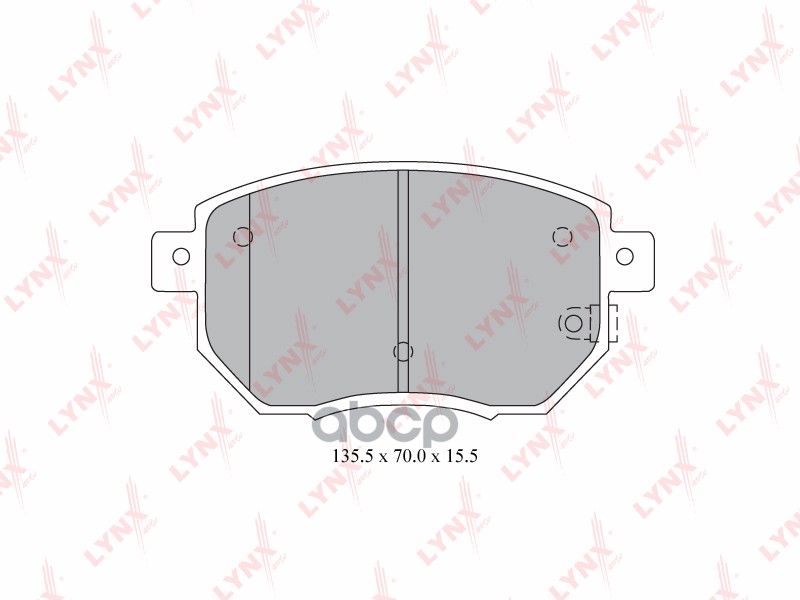 Колодки тормозные передние INFINITI FX35/45 03>  NISSAN Maxima 2.0-3.0 00-04 LYNXauto арт. bd-5737