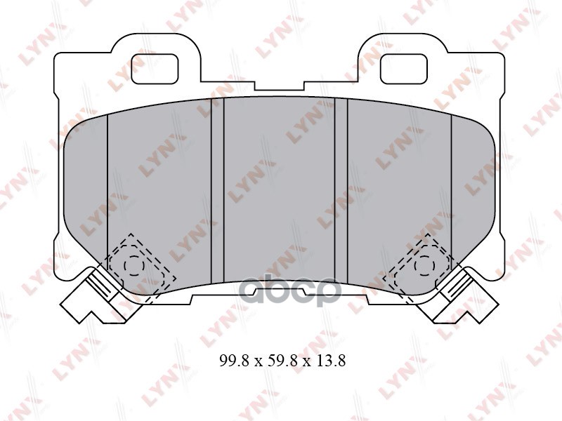 Колодки тормозные задние INFINITI FX30D-50(S51) 08> / G37(V36) 07> / Q70 2.2D-3.7 13> / QX70 3.7-50 LYNXauto арт. bd-5743