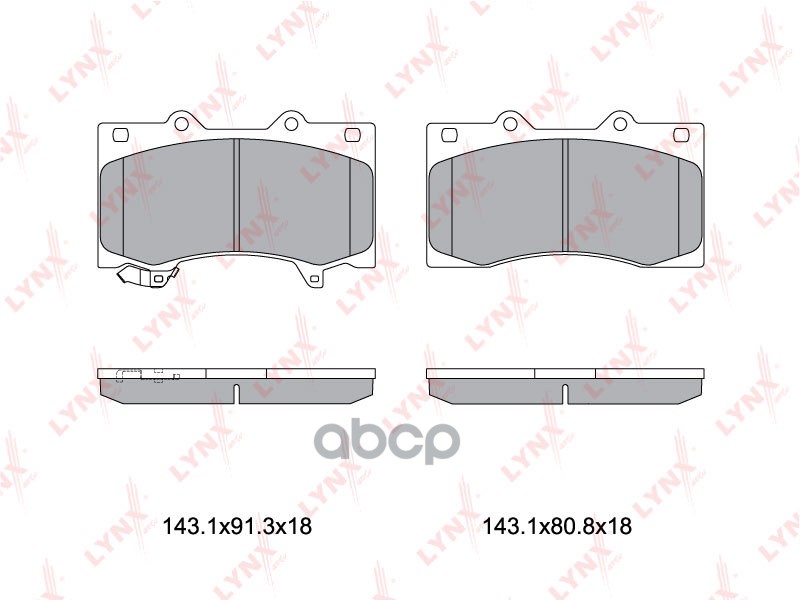 Колодки Тормозные Передние | Перед | LYNXauto арт. BD5744