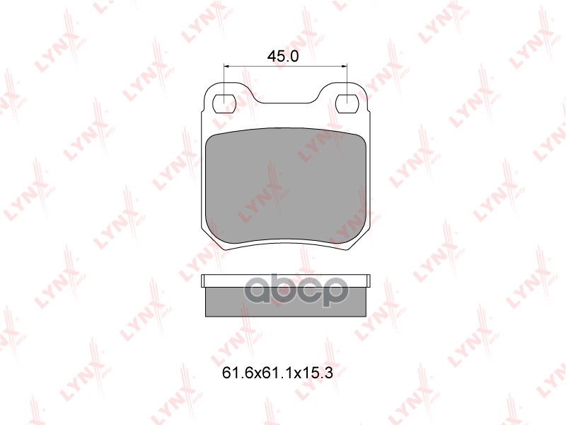 Колодки тормозные задние OPEL Omega A/B/Vectra B >02  SAAB 900 96-98/9-3 98-02 LYNXauto арт. bd-5902