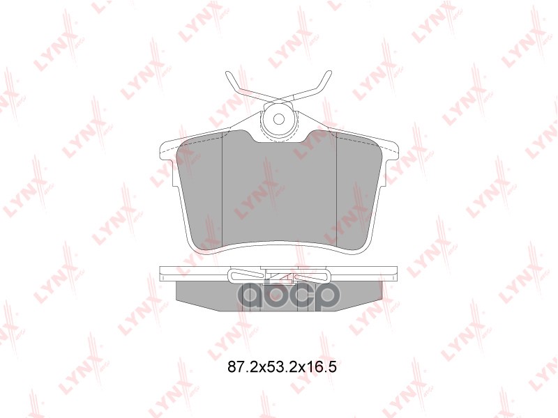 Колодки тормозные задние CITROEN Berlingo 1.4-1.6D 08>  PEUGEOT 308 SW 1.4-2.0D 07> / Partner 1.6-1. LYNXauto арт. bd-6113
