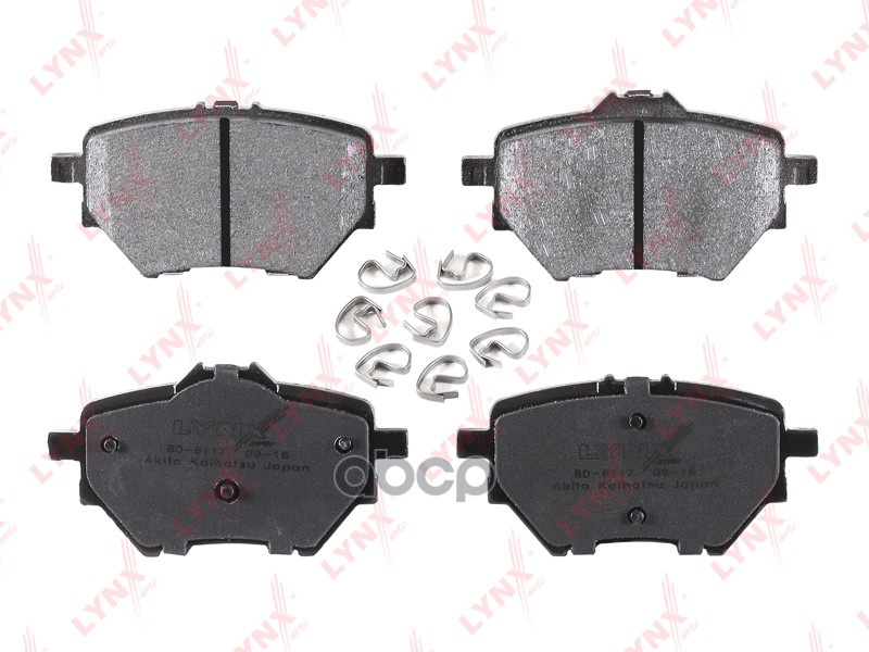 Колодки тормозные задние CITROEN C4 Picasso / Grand Picasso II 1.2-2.0D 13>  PEUGEOT 308 II 1.2-2.0D LYNXauto арт. bd-6117
