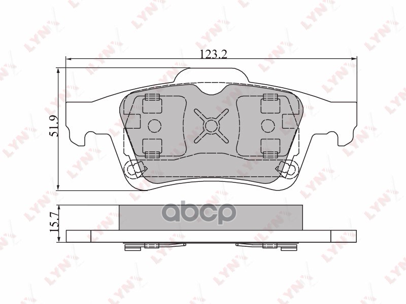 Колодки тормозные задние подходит для NISSAN Primera(P12) 02, RENAULT Laguna II 01/Espace IV 02, SAAB 9-3 02 BD-6302 LYNXauto...
