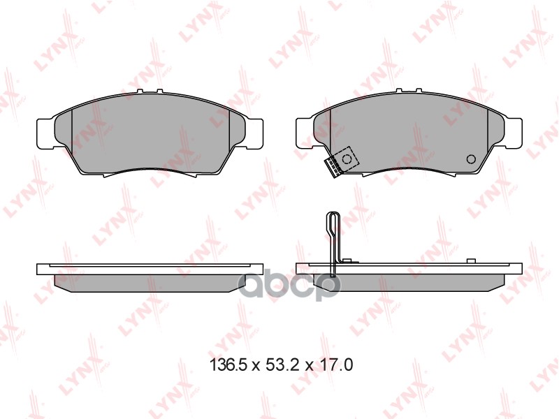 Колодки тормозные передние SUZUKI Liana 1.3-1.6 02> LYNXauto арт. bd-7311
