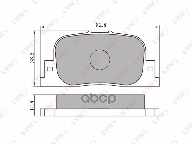 Колодки тормозные задние подходит для TOYOTA Camry(V20) 99-01 BD-7517 LYNXauto арт. BD-7517