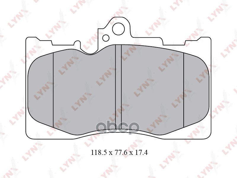 Колодки тормозные передние LEXUS GS300-460 05-11 / GS250 12> LYNXauto арт. bd-7566