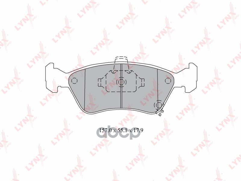 Колодки тормозные передние BD-7590 LYNXauto арт. BD-7590