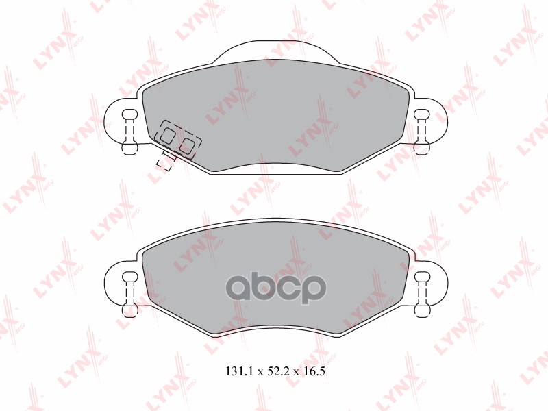 Колодки Тормозные Дисковые | Перед | LYNXauto арт. BD7593