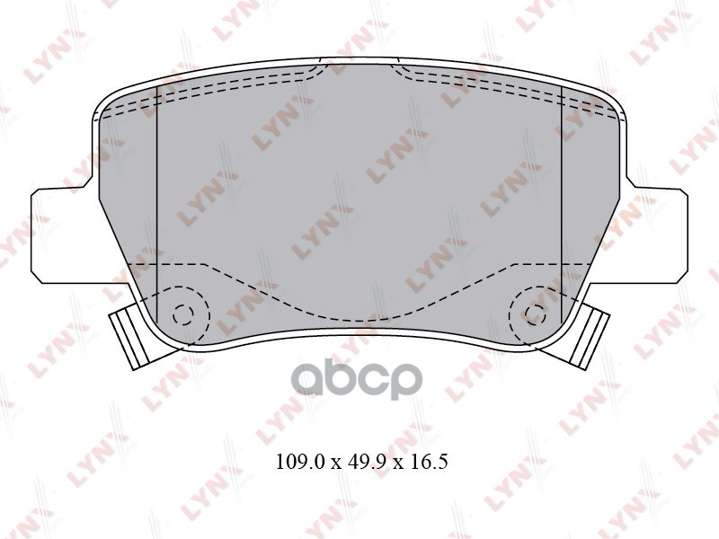 Колодки тормозные задние TOYOTA Avensis (T27) 1.8-2.0 09> LYNXauto арт. bd-7599