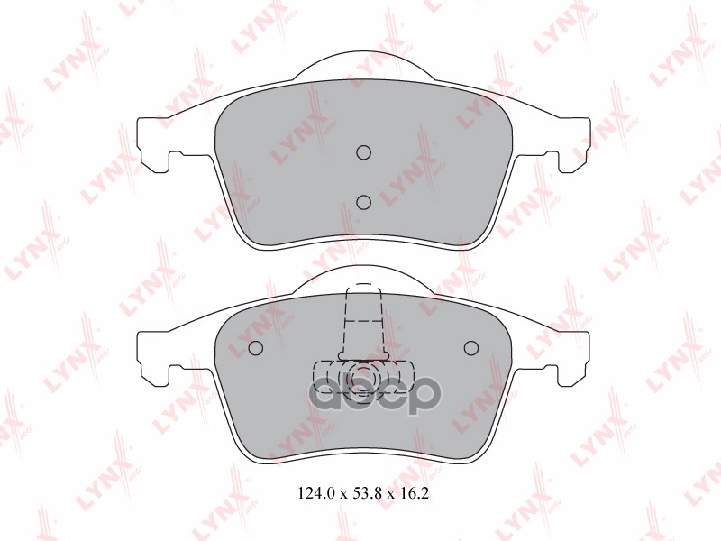 Колодки тормозные задние VOLVO S60 2.0-2.5T 00> / S80 2.0-3.0T 98-06 / XC70 2.4D-2.5T 02> LYNXauto арт. bd-7812
