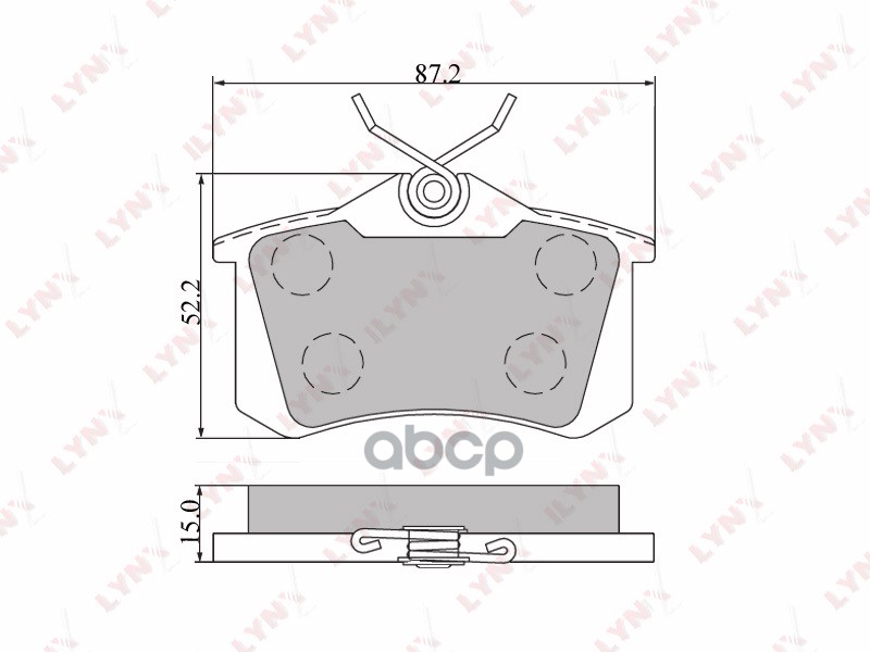 Колодки тормозные задние подходит для AUDI A4 1.8-3.0 95-04/A6 1.8-4.2 98-05, SEAT Ibiza 1.8-2.0 93-99/Toledo 1.8-2.0 91-99, ...