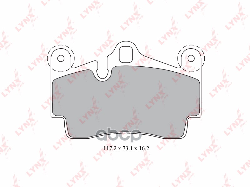 Колодки тормозные задние AUDI Q7(4L) 06>  PORSCHE Cayenne I 01>  VW Touareg(7L) 02> LYNXauto арт. bd-8007