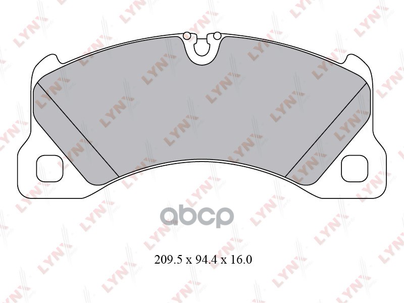 Колодки тормозные передние PORSCHE Cayenne I-II 07-18 /Panamera 10-13  VW Touareg 04-18 LYNXauto арт. bd-8031